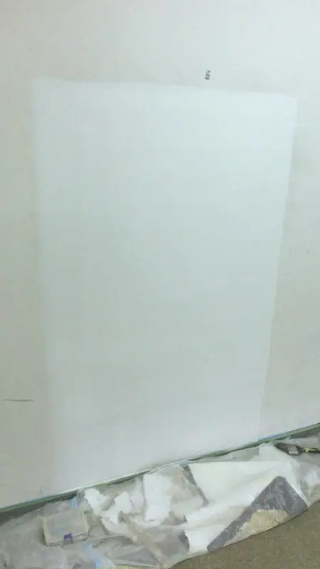 下まで塗装した様子