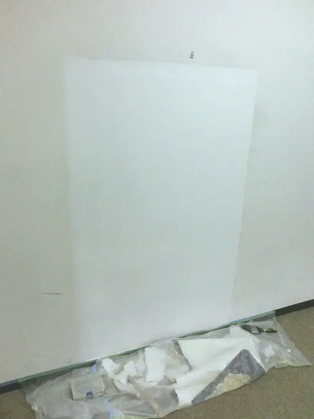 下まで塗装範囲を伸ばした状態