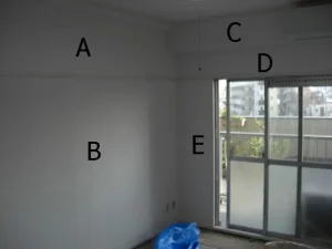 部屋の「面」の区切りを表した画像