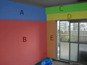 「面の区切り」を色付けした画像