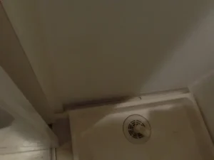 ソフト巾木を貼った様子