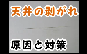 「『天井の壁紙の剥がれ』その原因と対策【江戸川区】」のアイキャッチ画像