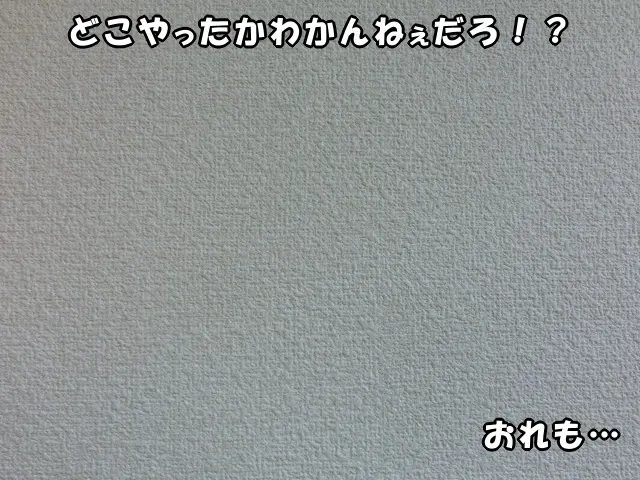 大きな違和感もなくきれいに壁紙のキズ補修完了した様子